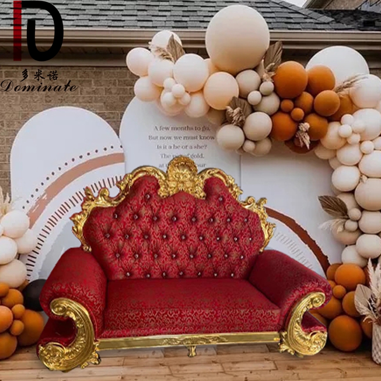 Hot Sale Luxury Royal Wedding Throne Sofa Chairs For Bride And Groom