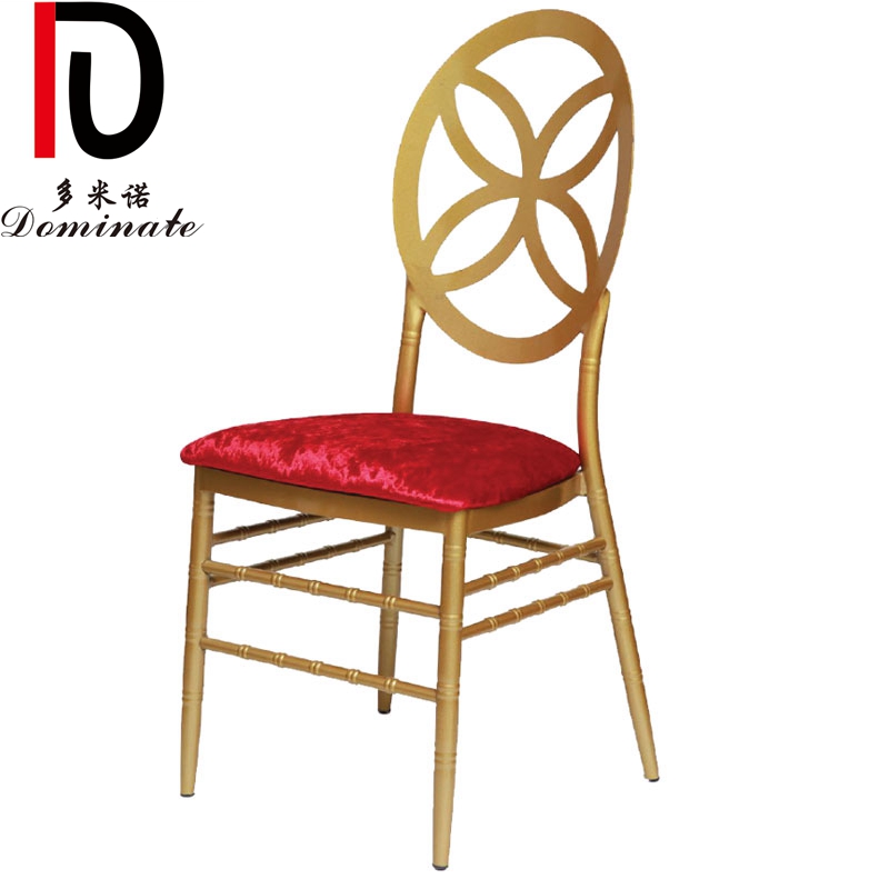 OEM Golden Hotel Chair –  New Design Factory Direct Sale Hotel Banquet Chair Modern Metal Wedding Round Back Phoenix Chairs – Dominate