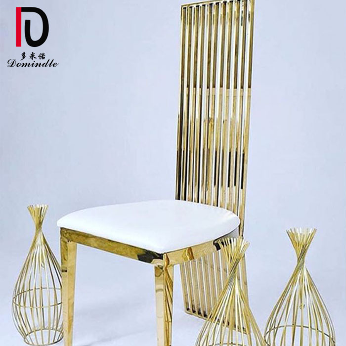 modern Wholesale High Back Stainless Steel event Banquet Chair