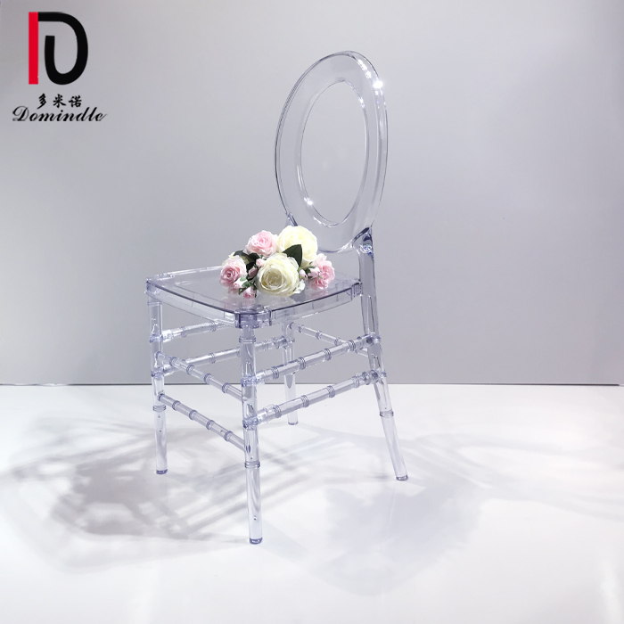 Wholesale Stainles Steel Chair Wedding –  New transparent clear plastic tiffany dining wedding chair – Dominate