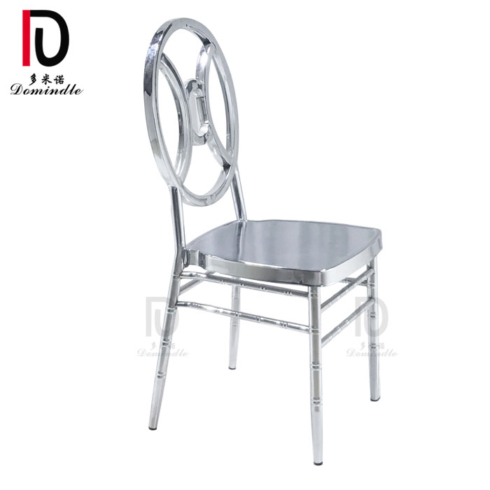 OEM Gold Stacking Wedding Chair –  classic wedding design stainless steel modern stackable dining chair – Dominate