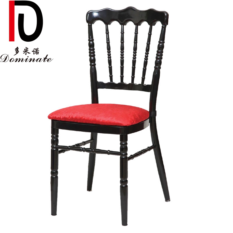 Hot Sale Wholesale Customized Hotel Wedding Chair Modern Design High Quality Metal Napoleon Chair With Cushion