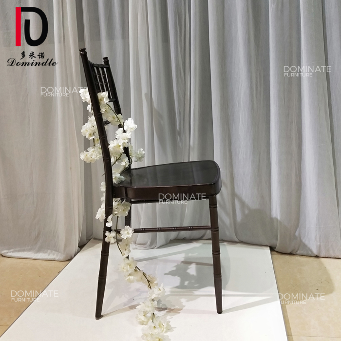 OEM Wedding Chair – Wedding hotel outdoor using royal banquet black tiffany antique chiavari chair – Dominate detail pictures