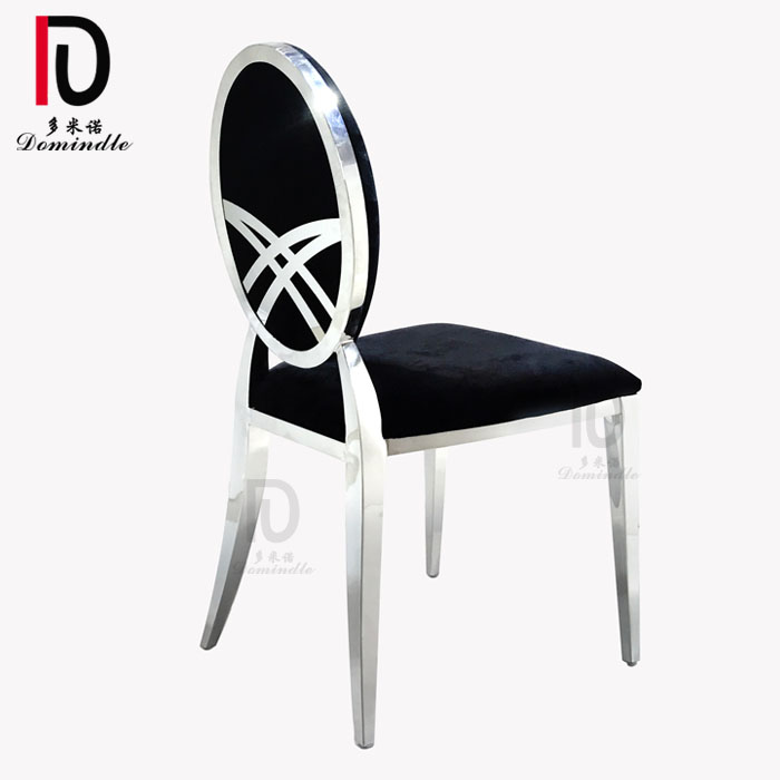 China Stainles Steel Chair Wedding –  dominate simple luxury stackable stainless steel gold wedding banquet chair – Dominate