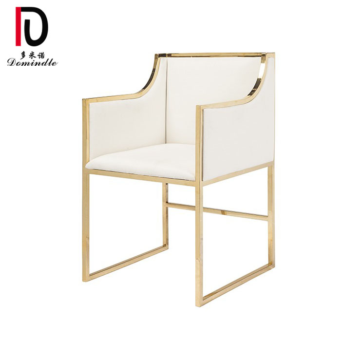 modern stainless steel frame gold wedding sofa chair for event