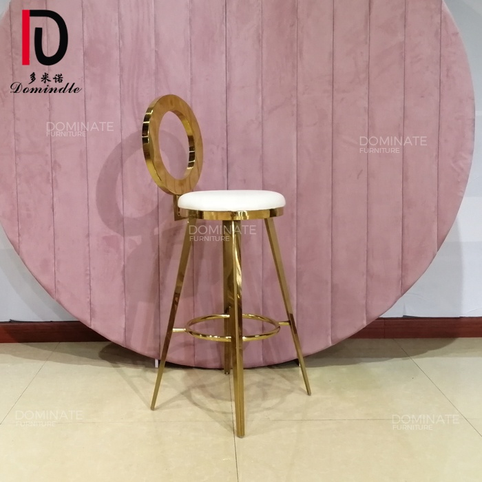 Wholesale Factory Gold Stainless Steel Bar Stool Bar Chair for Party Nightclub