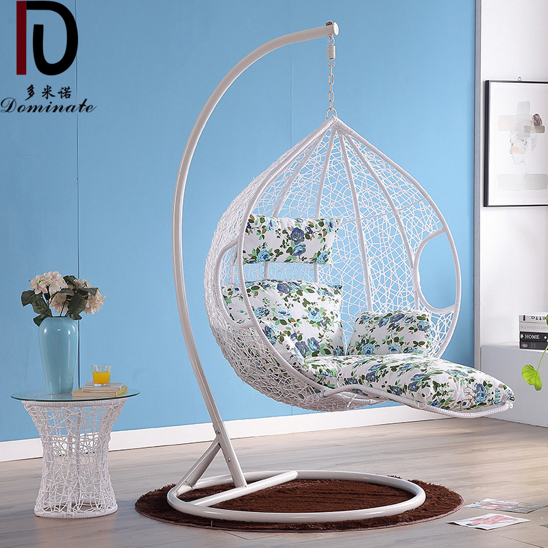 Hot Selling Indoor Hanging Rattan Wicker Single Seat Garden Egg Swinging Chairs Factory Delivery Patio Outdoor Swing Chair