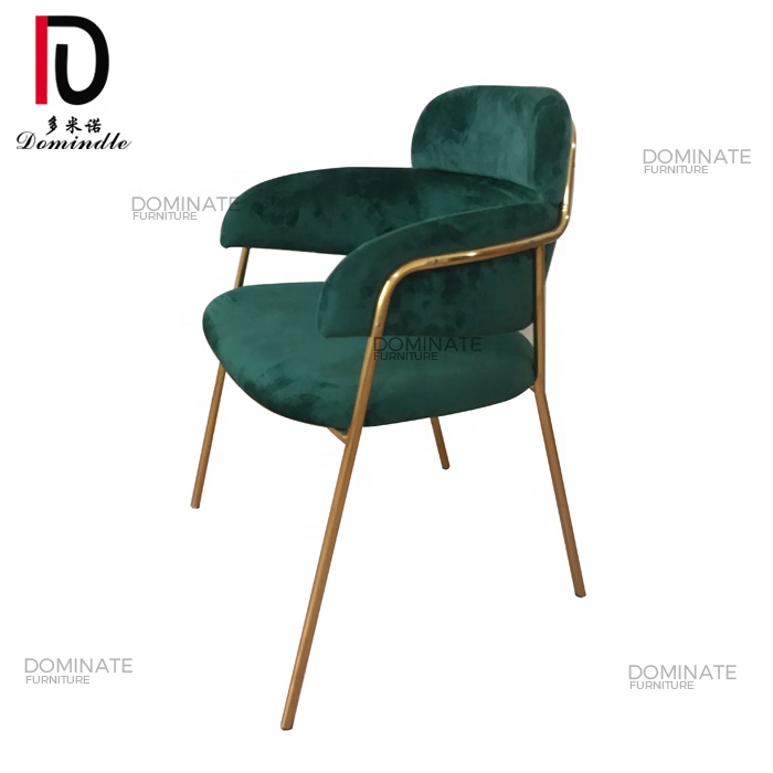 China Luxury Wedding Chair –  Stackable elegant green velvet wholesale banquet chairs rental for events – Dominate