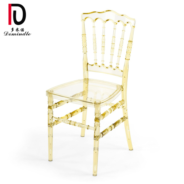 clear gold Napoleon Amber Dining Chair for wedding