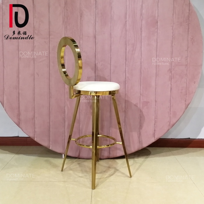 Wholesale Factory Gold Stainless Steel Bar Stool Bar Chair for Party Nightclub