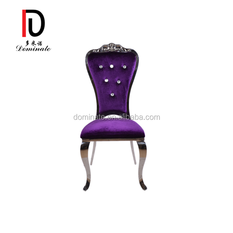 Factory Cheap Hot Cheap Banquet Chair - Hotel Banquet Party Chairs Golden Wedding Restaurant Tables and Chairs Factory Direct Sales Stainless Steel Wedding Chairs – Dominate