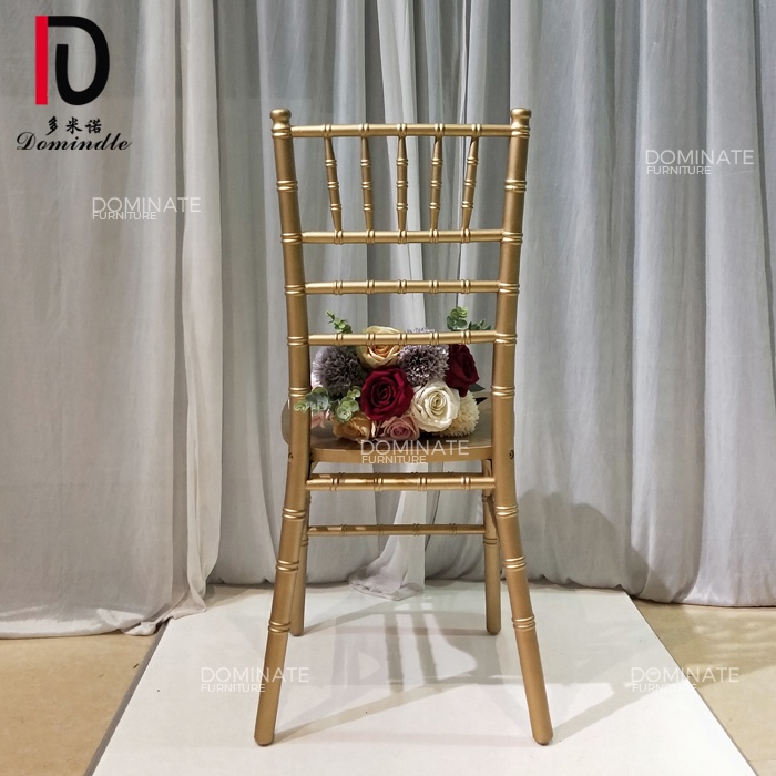 Wooden material banquet furniture chiavari rental shop gold tiffany chair