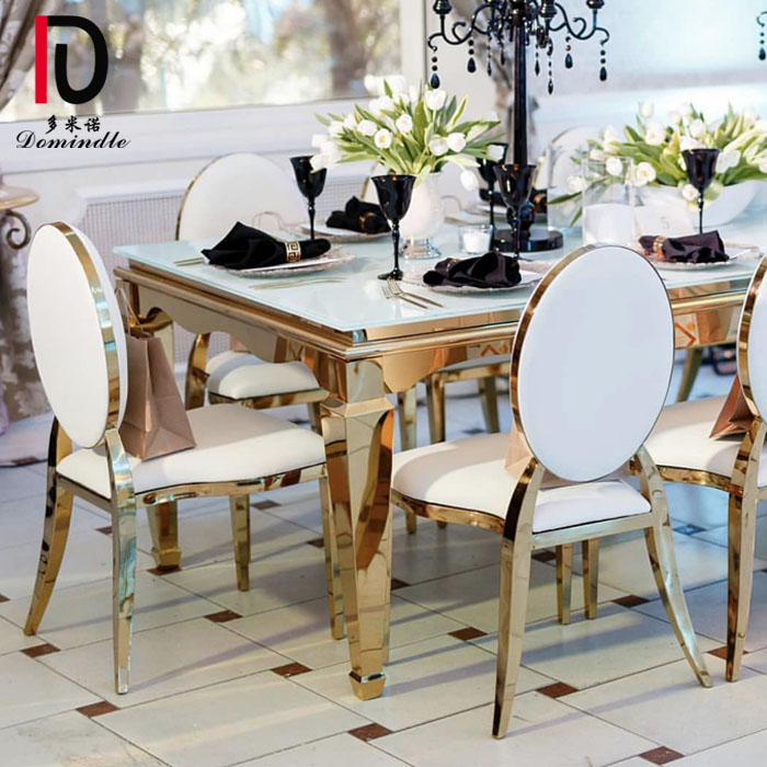 Wholesale Luxury Wedding Dining Chair –  Factory Supply Oval Back Stainless Steel Dining Chair ,Chair Steel Back Oval – Dominate