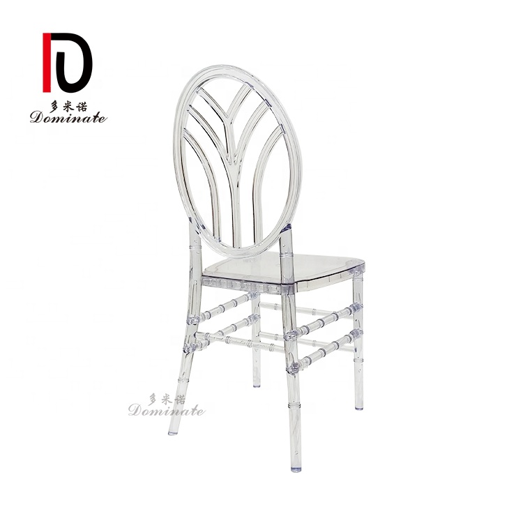 Dominate 2020 new design plastic clear polycarbonate  stackable Tiffany wedding chair