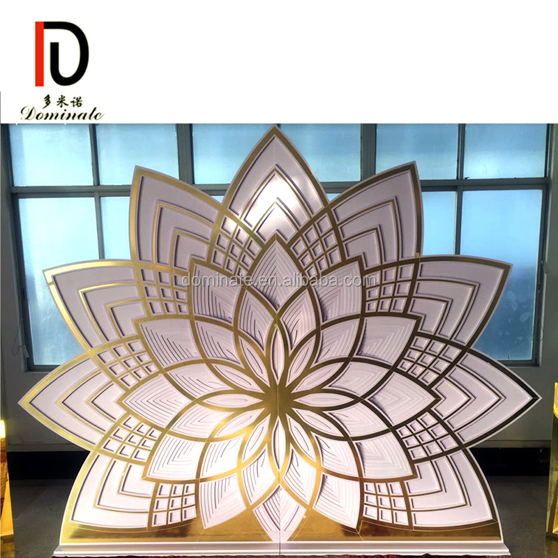 High quality Cheapest New water-drop style wedding backdrop stand with carving design