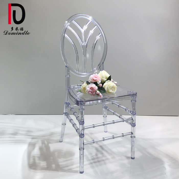 China Banquet Chair –  Hot sale stackable wedding furniture tiffany clear wedding chair – Dominate