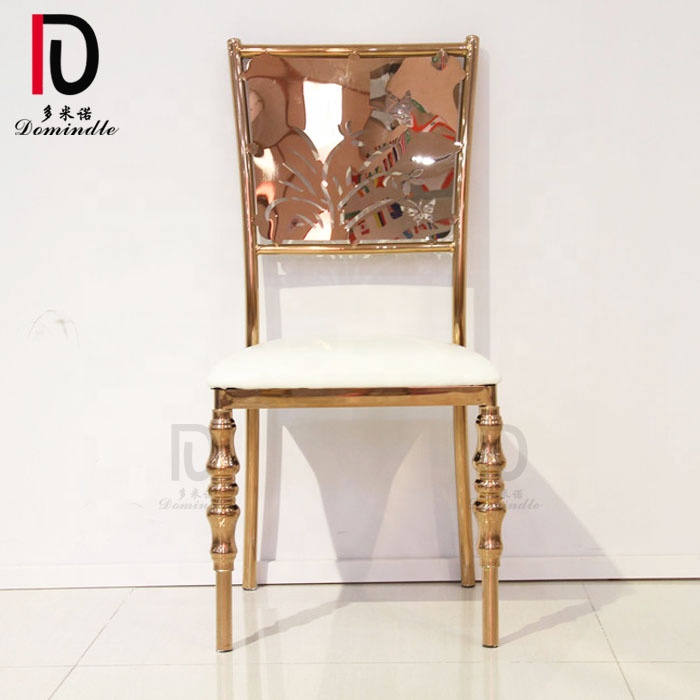 Elegant Event Restaurant Wedding Furniture Gold Material Events Dining Chair
