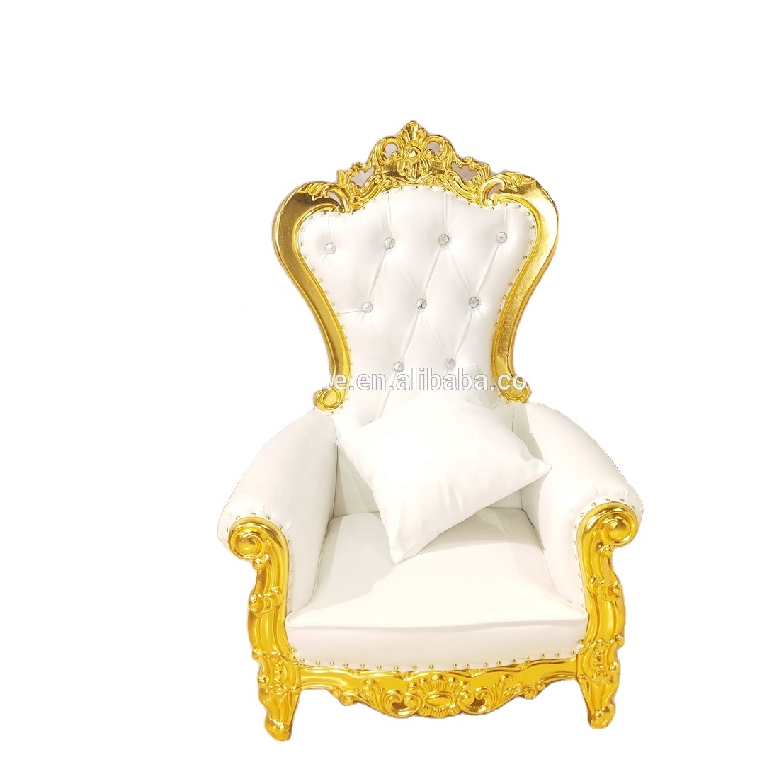Cheap Wedding Gold Royal King Throne Chair For Queen Wholesale
