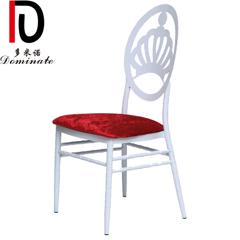 New Design Modern Luxury Metal Wedding Chairs Hotel Banquet Use Tiffany Chair With Cushion