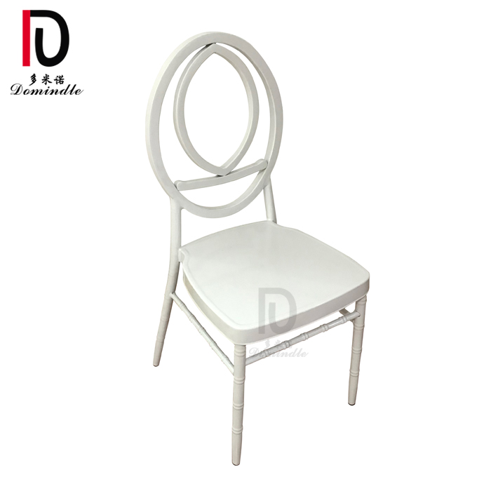 modern outdoor and indoor white chiavari stackable metal wedding chair for events