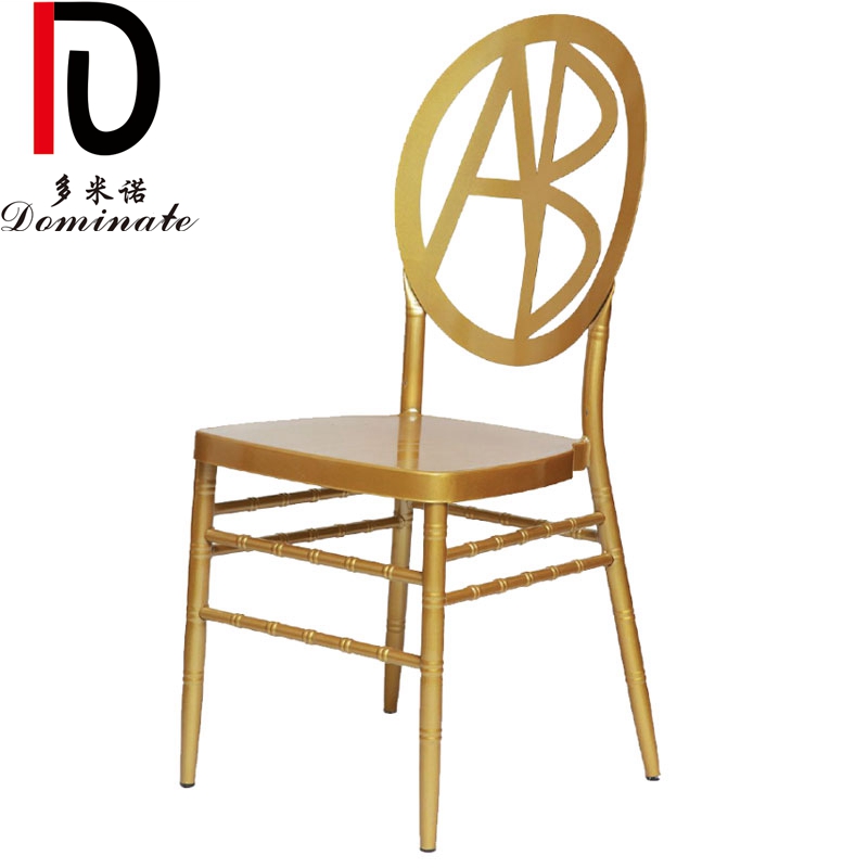 OEM French Gold Modern Wedding Dining Chair –  Wholesale Customized Copper Metal Wedding Hotel Event Tiffany Chair Banquet Chiavari Chairs – Dominate