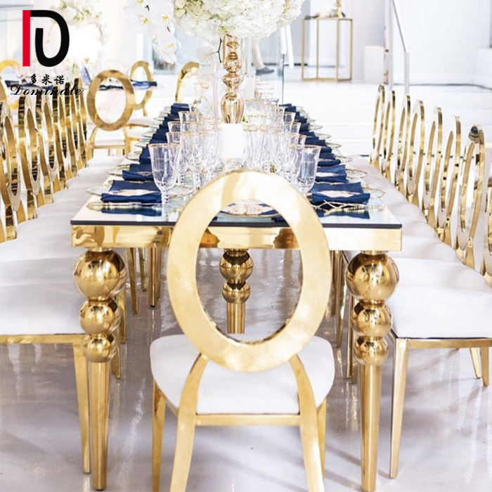 Wedding event gold Modern Stainless Steel Dining Chair