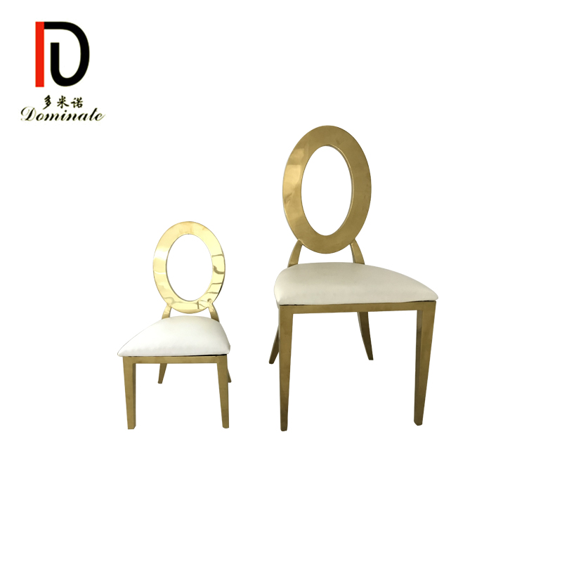 Wholesale Golden Hotel Chair –  China Cheap Modern event party   rose gold wedding stainless steel kids chair for children – Dominate