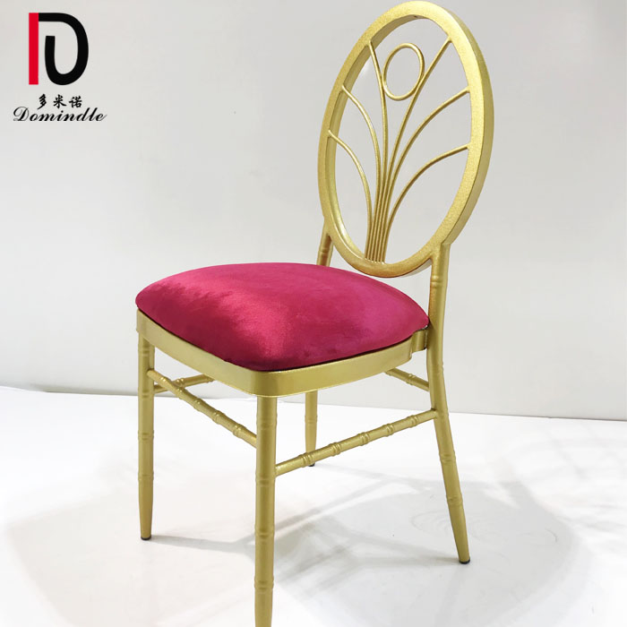 OEM Gold Metal Dining Chair –  WIC03 Dominate new style wedding metal golden chiavari hotel chair for events – Dominate