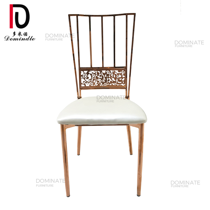 Elegance design carved  popular metal iron banquet chair for wedding event