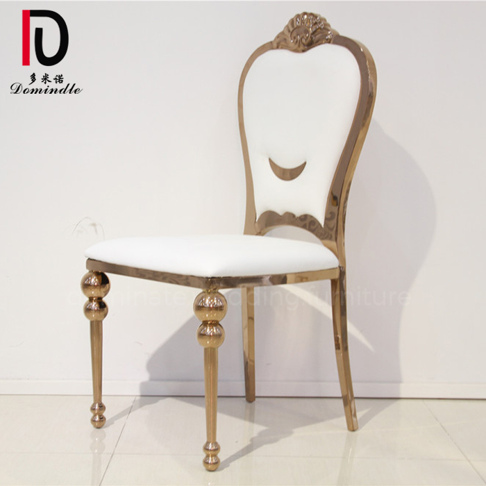 Wholesale Luxury Use Event Gold Wedding Chair –  Luxury Modern Gold Wedding Dining Chair For Reception – Dominate