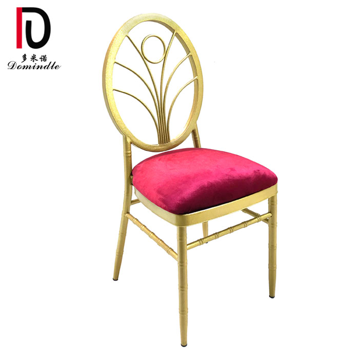 Wholesale Stackable Wedding Event Chair –  Hotel new sample gold metal frame wedding stackable chiavari chair – Dominate