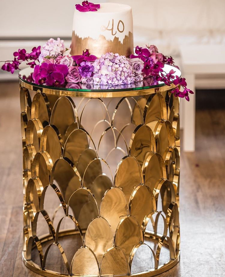 Best quality Rose Gold Wedding Table - Stainless Steel Gold Coffee Table – Dominate