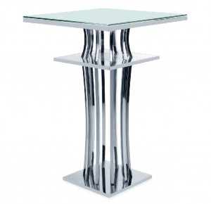Mirror Glass Bar Table