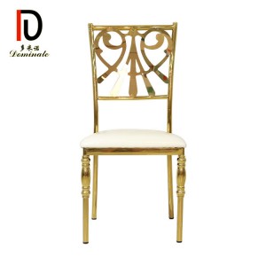 Spider dining gold stainless steel wedding chair