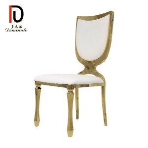 Stainless steel shield dining banquet chair