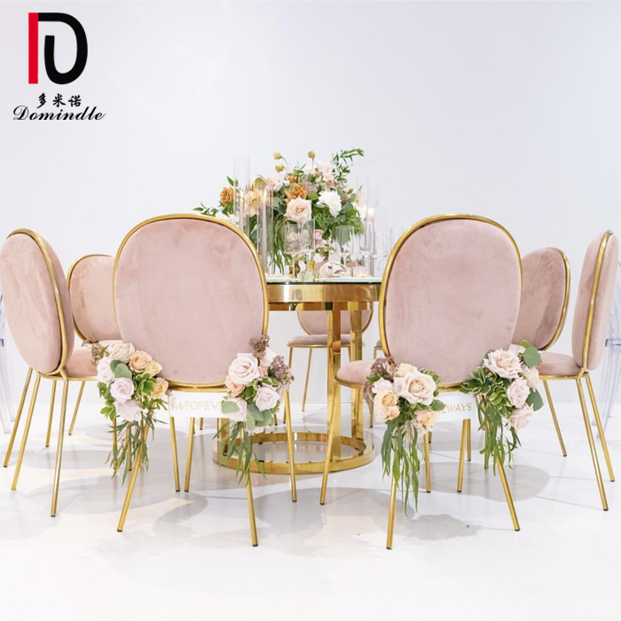 Best quality Rose Gold Wedding Table - Wedding event stainless steel gold table – Dominate