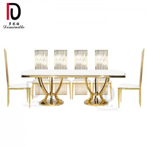 China Cheap price Hotel Table -
 New design wedding furniture dining table – Dominate