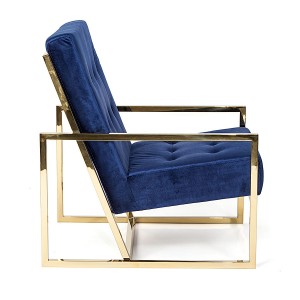 Wedding Gold Metal Frame Carter Armchair