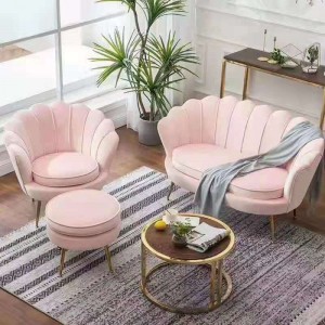 Gold Stainless Steel Lounge Chairs